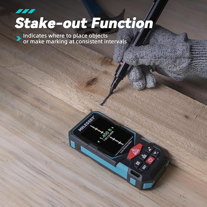 Laser Measurement Tool, MiLESEEY 330Ft Multifunctional Laser Measure - Image 5