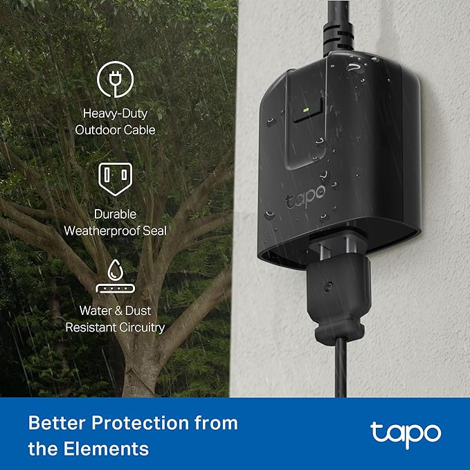 Tapo Outdoor Smart Dimmer Plug for Outdoor Lights, App Control, IP65 Weather - Image 4