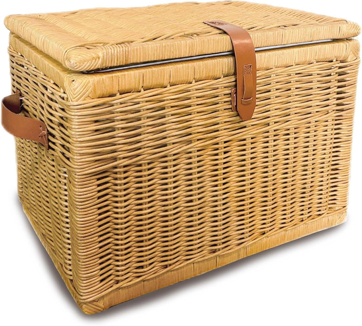 the basket lady deep wicker storage trunk, l, main product view