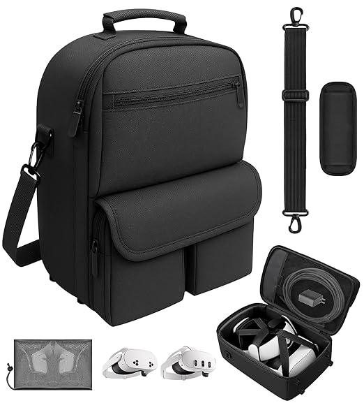 YRXVW Large Carrying Case for Meta Quest 3S/3/2, Compatible by YRXVW