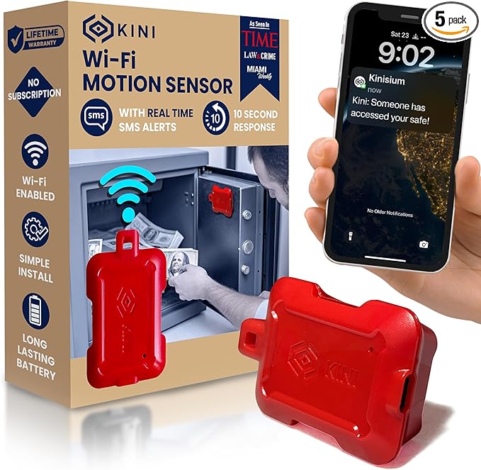 Instant Kini Safe Alert Wi-Fi Motion Sensor Alarm by Kinisium
