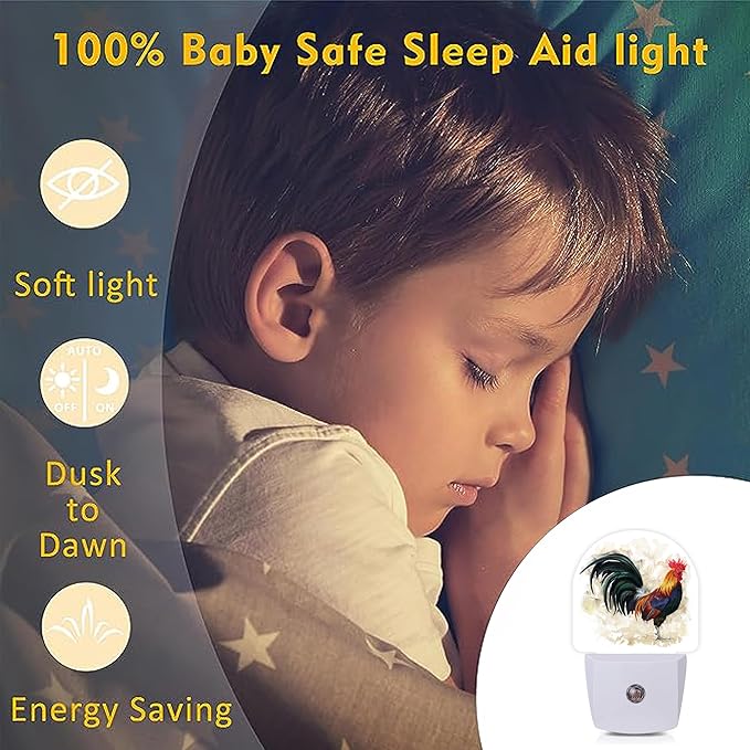 Axxitude Roosters Night Lights Plug into Wall - Image 4