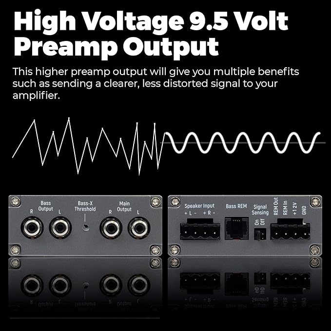 NVX XLCA2 X-Series 2-Channel Line Out Converter Digital Bass Enhancer - Image 3