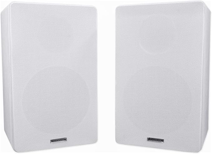 Rockville 2 RockShelf 68W 400w White 6.5" Home Theater Bookshelf Speakers/8 Ohm - Image 2