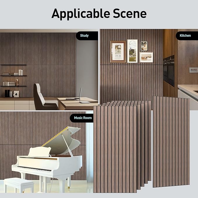 UMIACOUSTICS 6 Packs Acoustic Panel, 47.2 x 23.6 Inches Decorative Sound Proof - Image 7