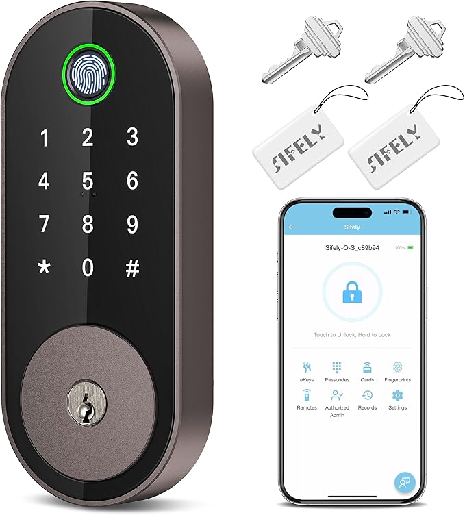 Fingerprint Smart Deadbolt by SifelySmartLocks