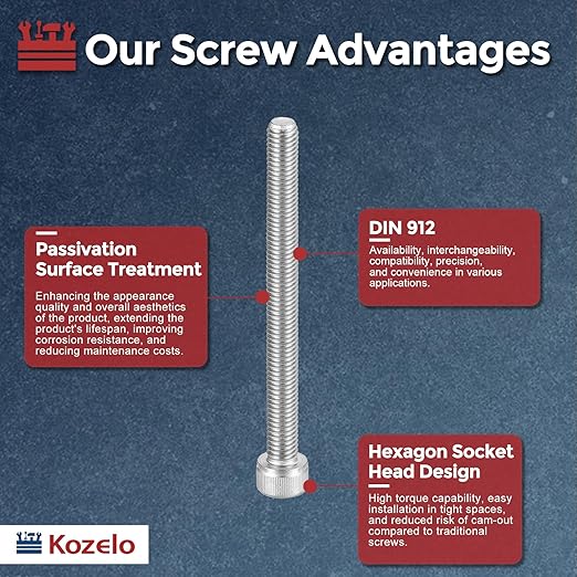 Kozelo 10pcs Socket Head Cap Screws - Image 3