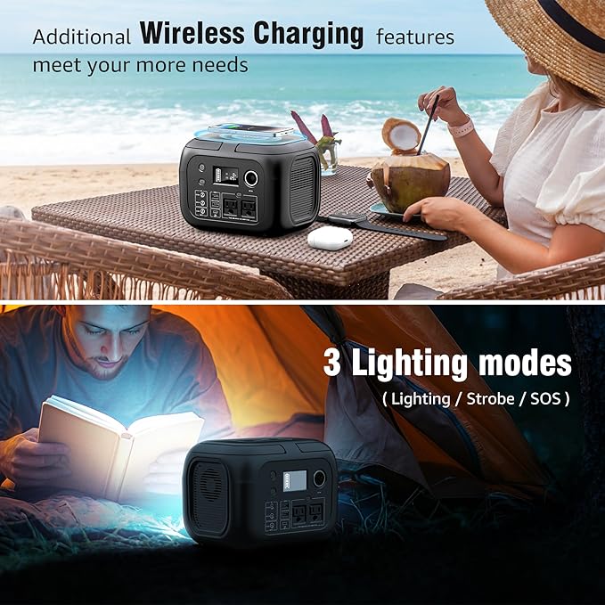 Solar Powered Generator 300W Peak/70400mAh, 260Wh Portable Power Station - Image 3