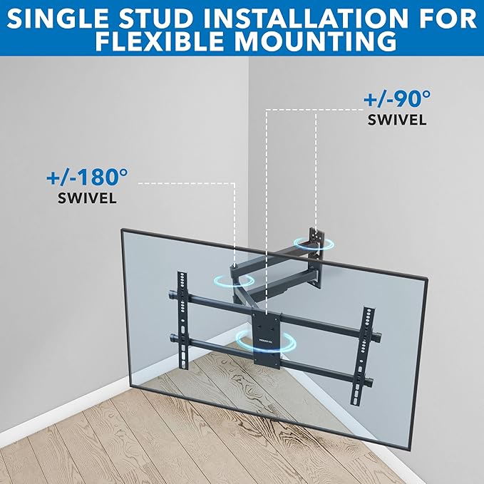 Mount-It! UL Certified Heavy Duty Full Motion TV Wall Mount - Image 5