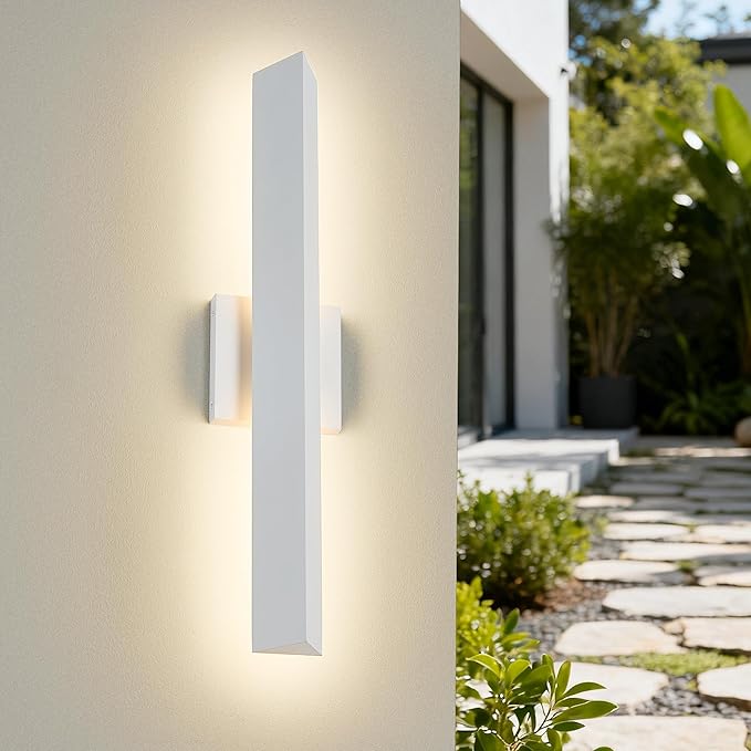 Tarentlight 21.9IN LED Outdoor Aluminum Wall Lights, 20W Dimmable, IP65 by TarentlightOutdoorLighting