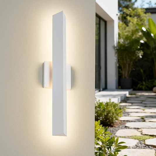 Tarentlight 21.9IN LED Outdoor Aluminum Wall Lights, 20W Dimmable, IP65 by TarentlightOutdoorLighting