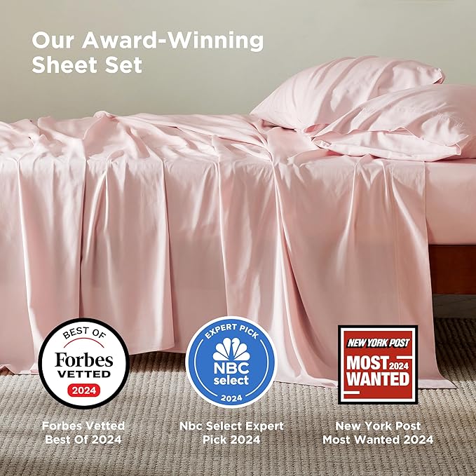 Bedsure Full Size Bed Sheets, Cooling Sheets, Rayon Derived from Bamboo - Image 2