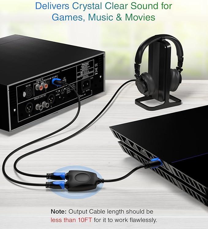 BlueRigger Digital Optical Audio Splitter 1x2- - Image 3