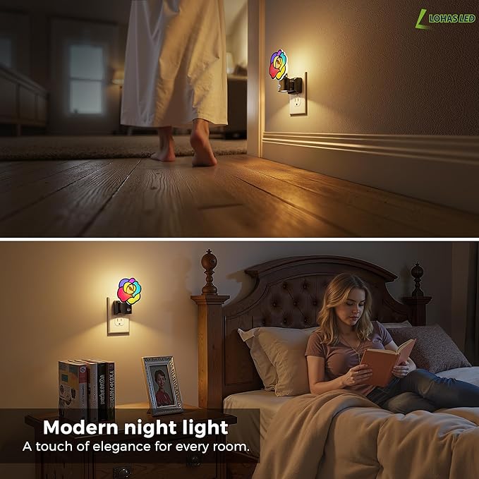 L LOHAS LED Night Lights Plug into Wall, Night Light - Image 7