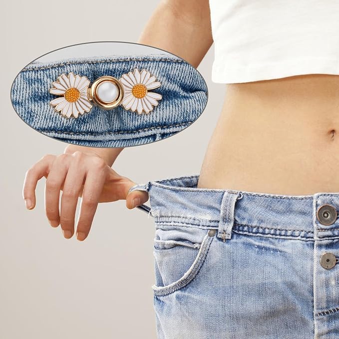 TOOVREN Pant Waist Tightener, Detachable Jean Buttons - Image 2