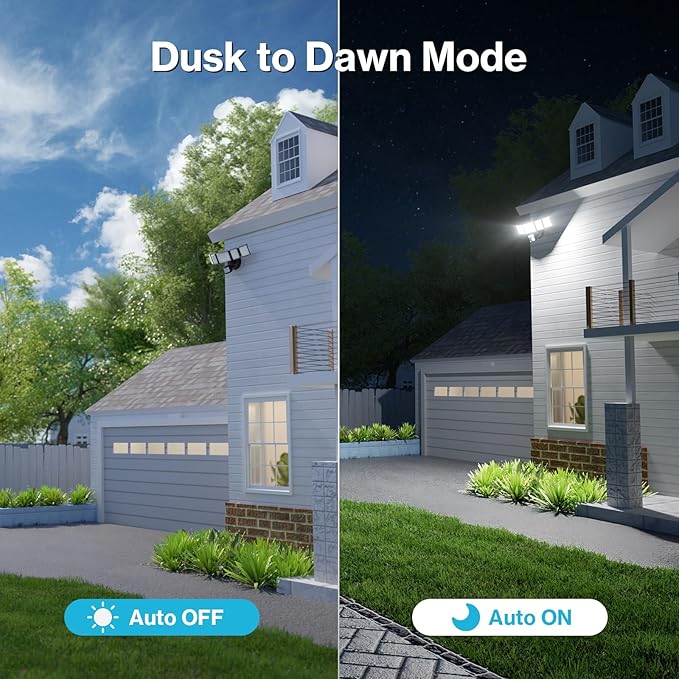 Olafus 130W Motion Sensor Outdoor Lights, 13000LM 2 Pack Motion Sensor Flood - Image 4