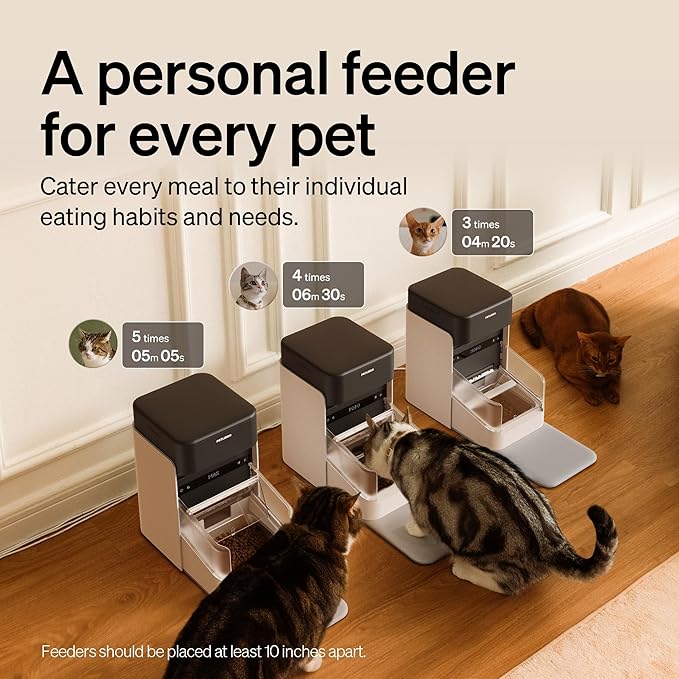 PETLIBRO RFID Cat Feeders for 3 Cats, Collar Tag for Personalized Meals - Image 2
