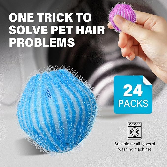 12Pcs Pet Hair Remover for Laundry, Reusable Laundry Lint Remover, Washing - Image 6
