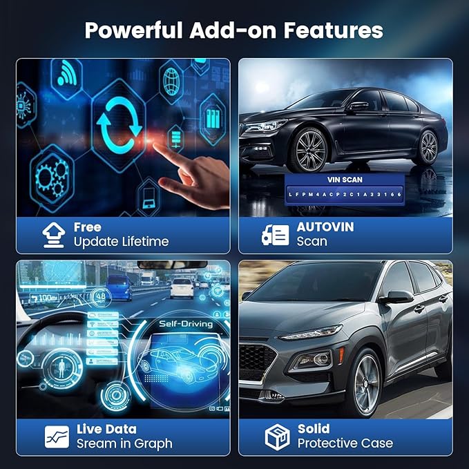 MUCAR CS6 OBD2 Scanner Diagnostic Tool, Engine Transmission BCM Car Scanner - Image 5