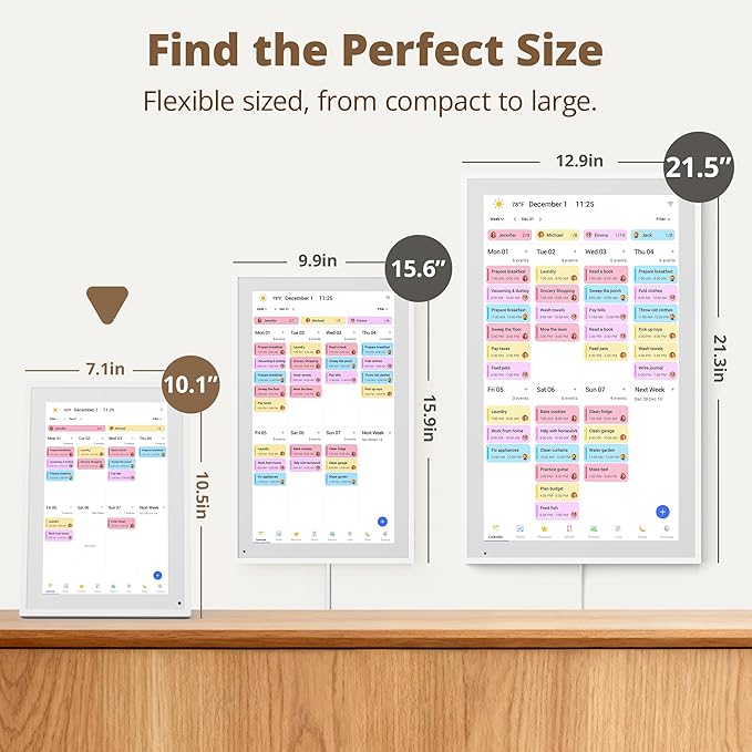 Digital Calendar Touch Screen 10 Inch, Electronic Calendar Chore Chart - Image 9