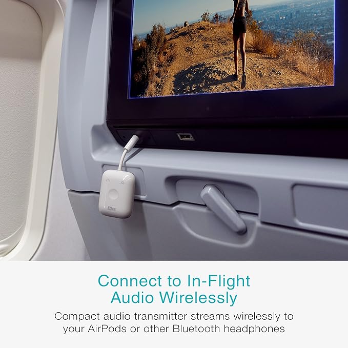 MEE audio Connect Air in-Flight Bluetooth Wireless Audio Transmitter Adapter - Image 2
