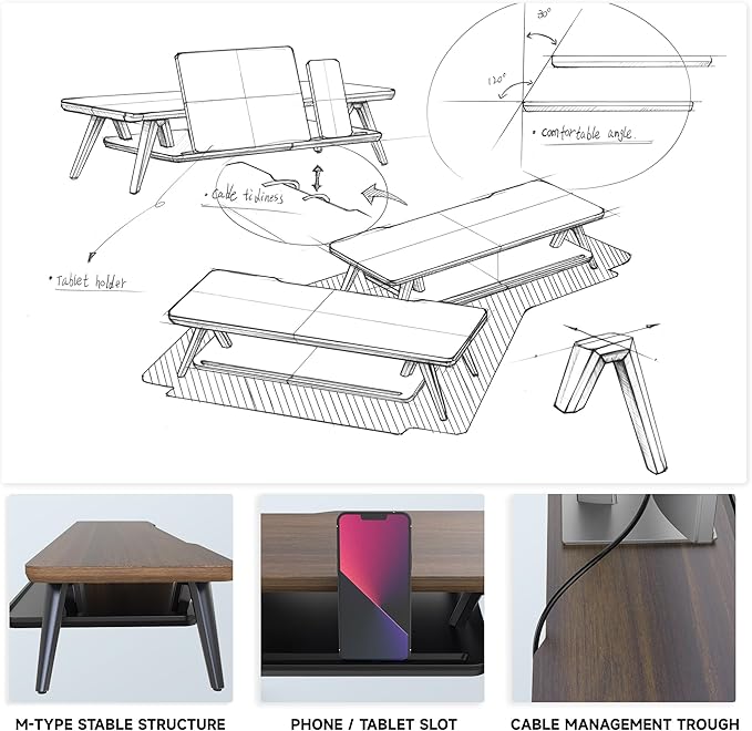 Fenge Monitor Stand, Monitor Stands Riser - Image 5