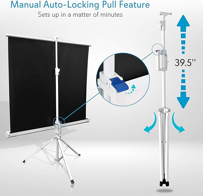 Pyle 50 Inch Portable Projector Screen - Image 2