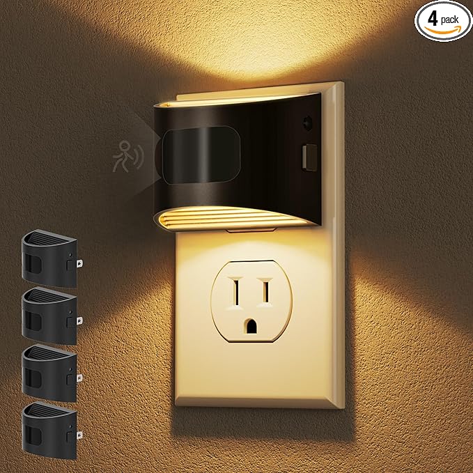 DORESshop LED Night Light, Night Lights Plug into Wall, 3 Mode Plug in Night by DORESshop