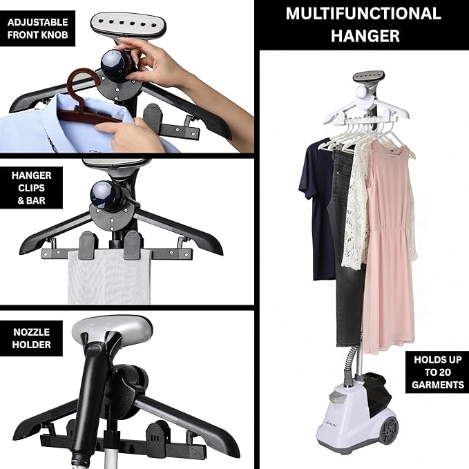 SALAV® Heavy Duty Smart Auto Shut-off Commercial Full-Size Garment Steamer - Image 7