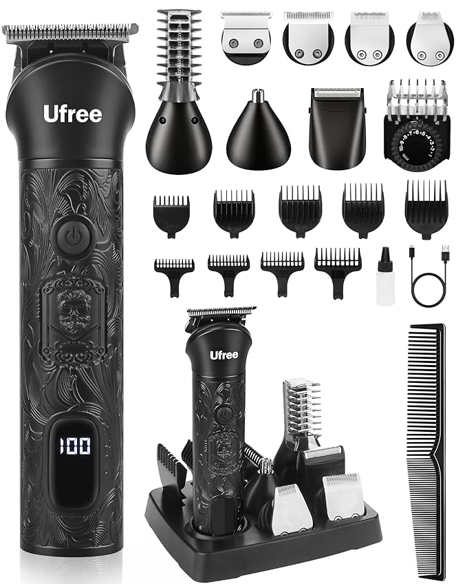 Ufree Beard Trimmer for Men, Electric Razor Shavers, Cordless Hair Clippers by Ufree