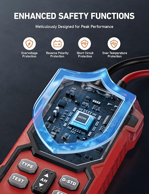 AstroAI Car Battery Tester, 12V/24V Digital Automotive Meter Diagnostic Tool - Image 6