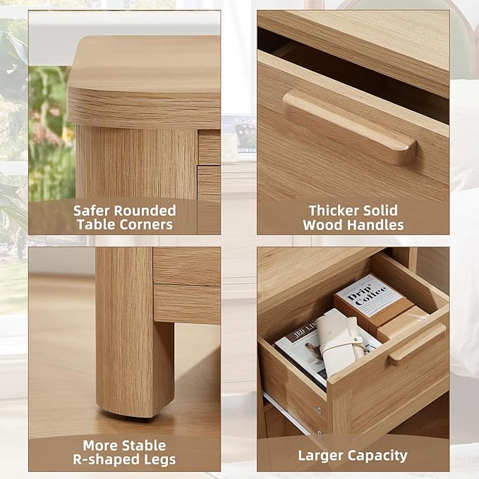 Joaxswe Farmhouse Nightstand Set of 2 - Image 7