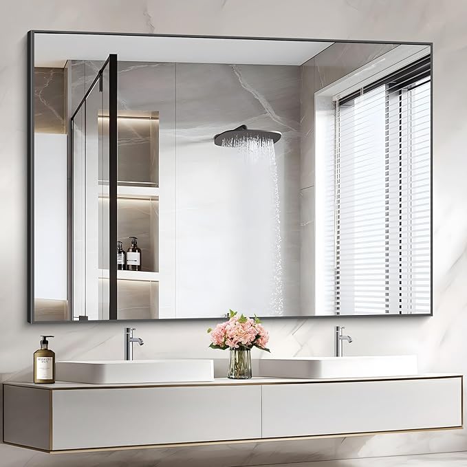 36x50inch Bathroom Mirror, Large Rectangular Wall Mirror - Image 3