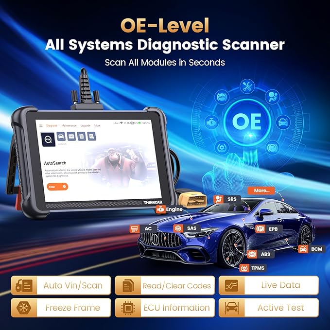 THINKCAR THINKSCAN 689 OBD2 Scanner, Bidirectional Scan Tool - Image 6
