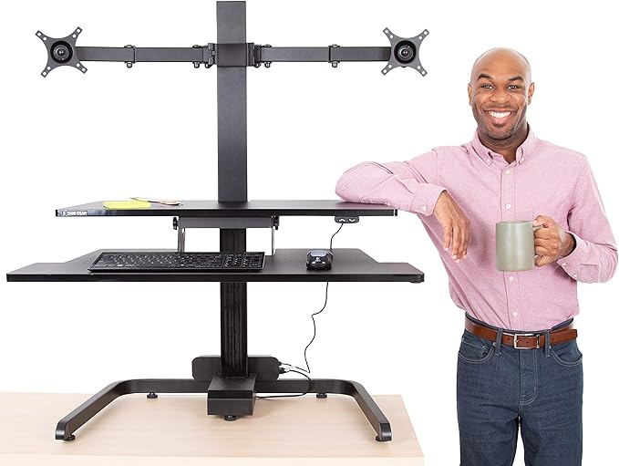 Stand Steady Techtonic Electric Standing Desk Converter - Image 8