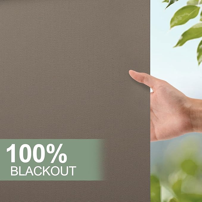 ZSHINE Motorized Blackout Window Blinds Customize Width Remote Control Wireless - Image 5