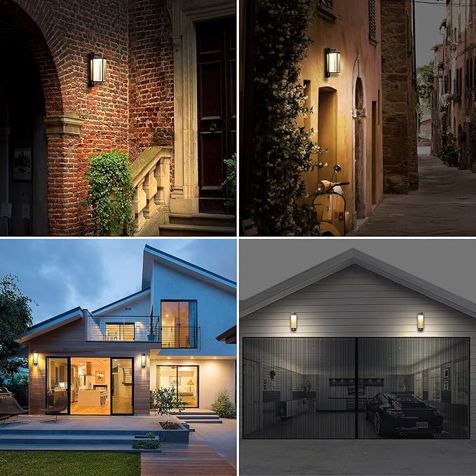 Lustrlach Motion Sensor Outdoor Light Fixtures Wall Mount, Exterior Wall Sconce - Image 7