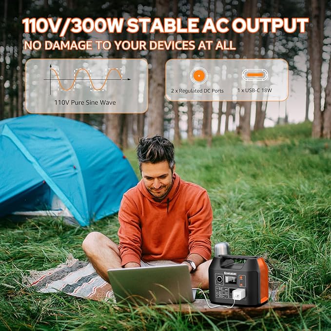 EnginStar Portable Power Station 300W 296Wh Battery Bank - Image 8