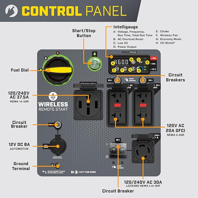 Champion Power Equipment 11, 000-Watt Wireless Remote Start Home Backup - Image 3
