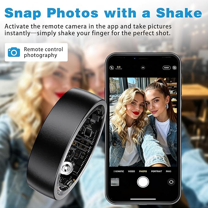 S SECRETTOP Smart Health Ring for Men Women, Fitness Tracker Ring - Image 5