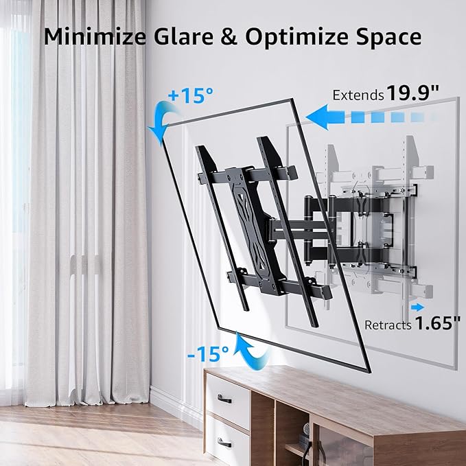 MOUNTUP Heavy Duty Full Motion TV Wall Mount - Image 5