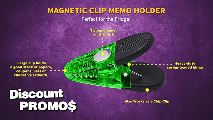 10 Magnetic Memo Holders Set - Image 3
