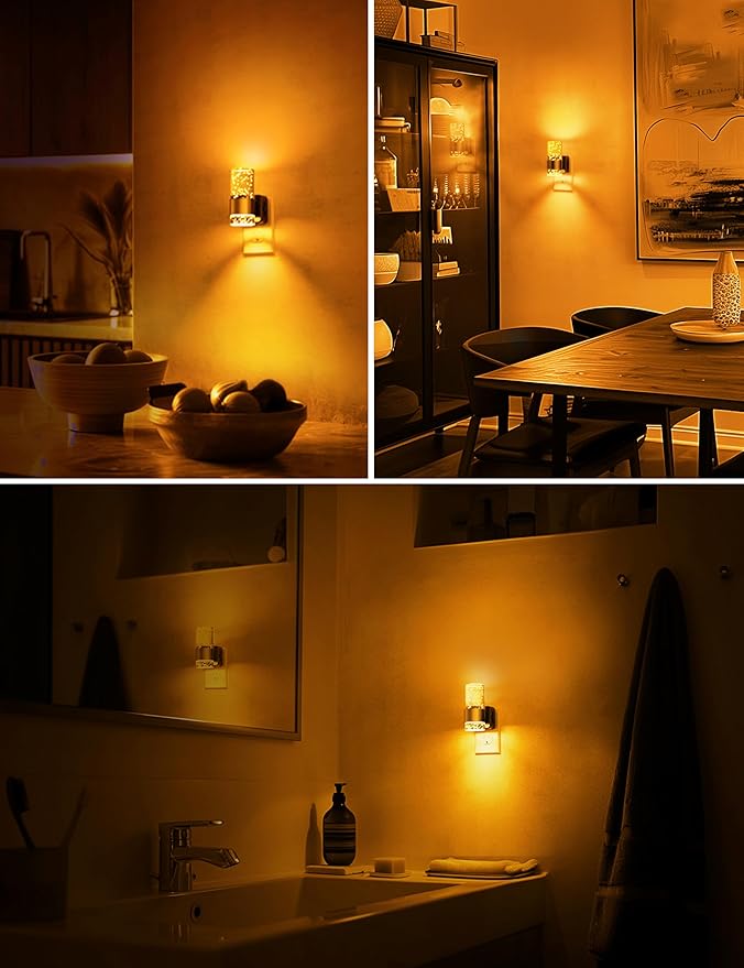 Night lights plug into wall, Amber Night Light - Image 5