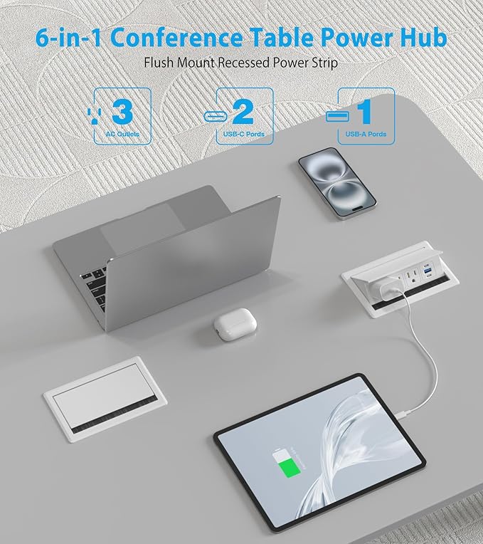 Recessed Conference Table Power Hub - Image 2