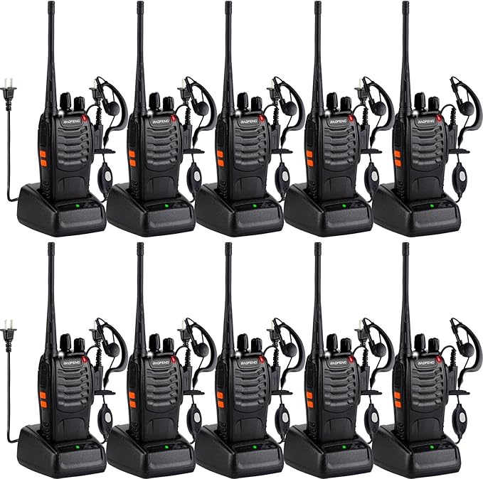 Baofeng Walkie Talkies 888S Rechargeable Long Range by BAOFENG