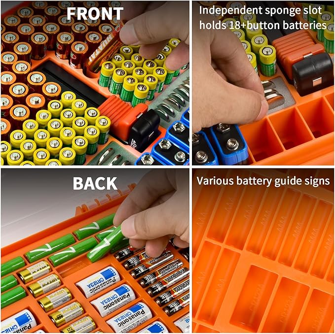 Aptbyte Battery Organizer Storage Holder Box Case - Image 5