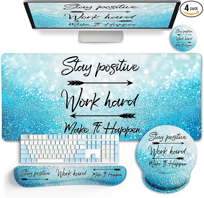 LIMKRIAN Desk Mat Pad, XXL Large Gaming Mouse Pad by LIMKRIAN