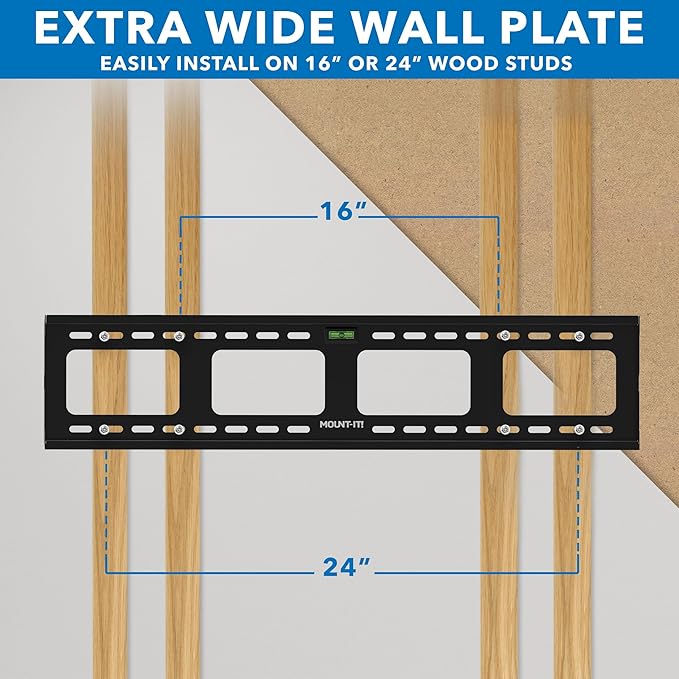 Mount-It! Low-Profile Tilt TV Wall Mount | Ultra-Slim Bracket - Image 7