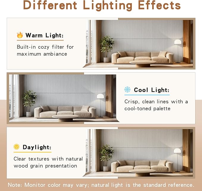 AUTORIFIC Wood Veneer Sound Panels, 10 Pack 47.2”x23.6” Wall Panels, Decorative - Image 8