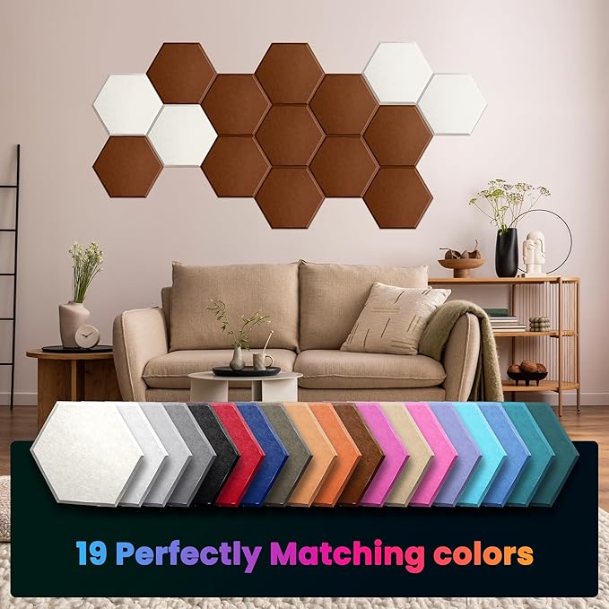 Acoustic Panels 12 Pack Soundproof Wall Panels, High-Density Wall Decoration - Image 4